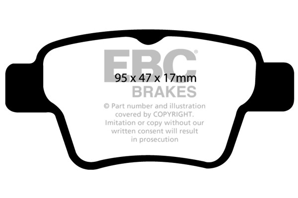 Stabdžių kaladėlės EBC "Ultimax" DP1575