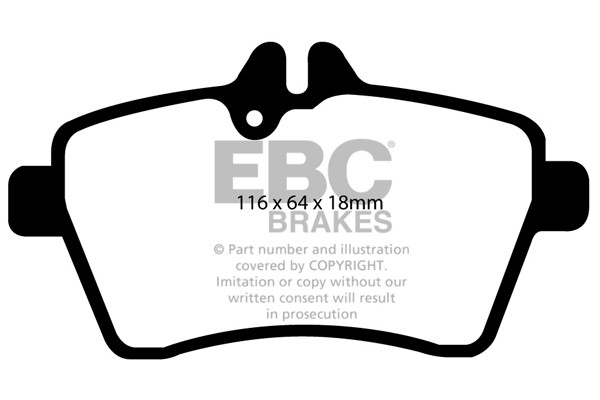 Stabdžių kaladėlės EBC "Ultimax" DP1579