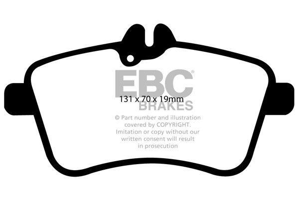 Stabdžių kaladėlės EBC "Ultimax" DP1580