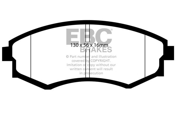 Stabdžių kaladėlės EBC "Ultimax" DP1581