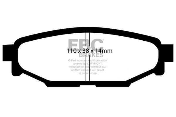 Stabdžių kaladėlės EBC "Ultimax" DP1584