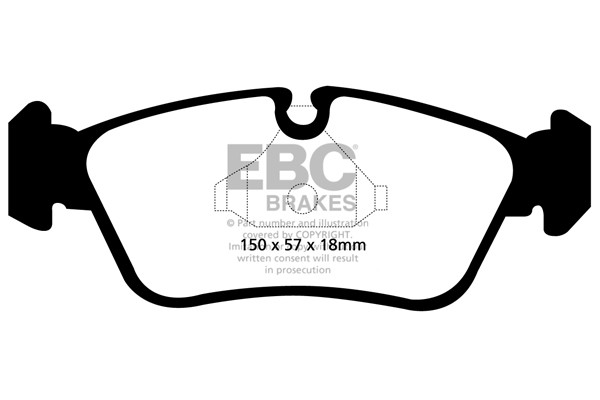 Stabdžių kaladėlės EBC "Ultimax" DP1587