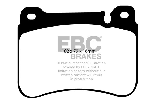 Stabdžių kaladėlės EBC "Ultimax" DP1590