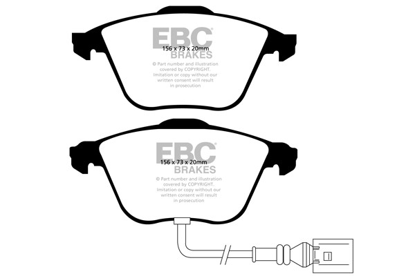 Stabdžių kaladėlės EBC "Ultimax" DP1594