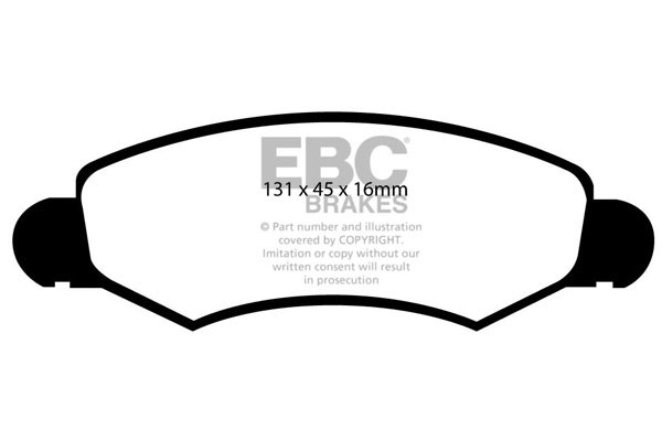 Stabdžių kaladėlės EBC "Ultimax" DP1598