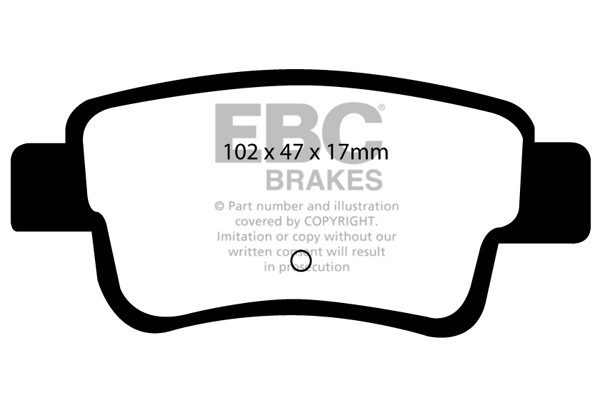 Stabdžių kaladėlės EBC "Ultimax" DP1599