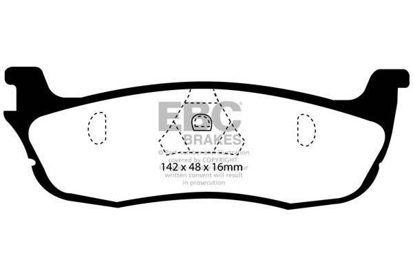 Stabdžių kaladėlės EBC "Ultimax" DP1601