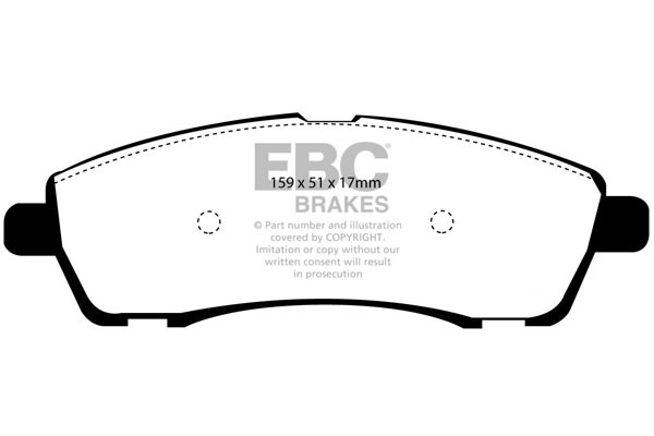 Stabdžių kaladėlės EBC "Ultimax" DP1603