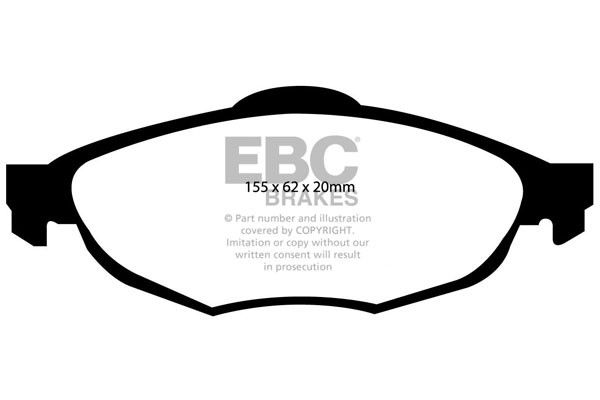 Stabdžių kaladėlės EBC "Ultimax" DP1611