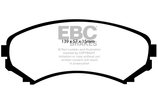 Stabdžių kaladėlės EBC "Ultimax" DP1619