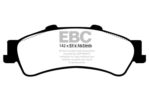 Stabdžių kaladėlės EBC "Ultimax" DP1630