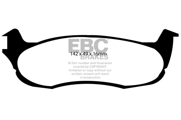 Stabdžių kaladėlės EBC "Ultimax" DP1633