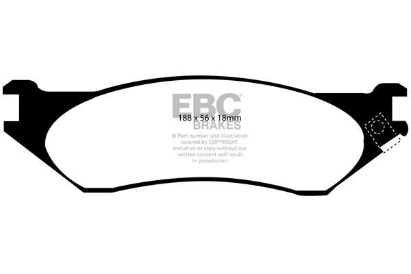 Stabdžių kaladėlės EBC "Ultimax" DP1638