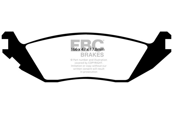 Stabdžių kaladėlės EBC "Ultimax" DP1639
