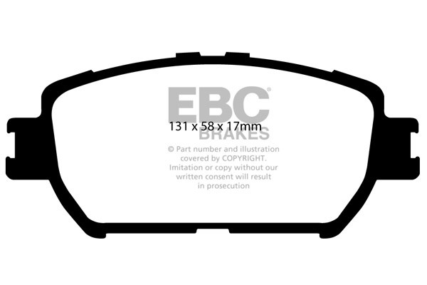 Stabdžių kaladėlės EBC "Ultimax" DP1642