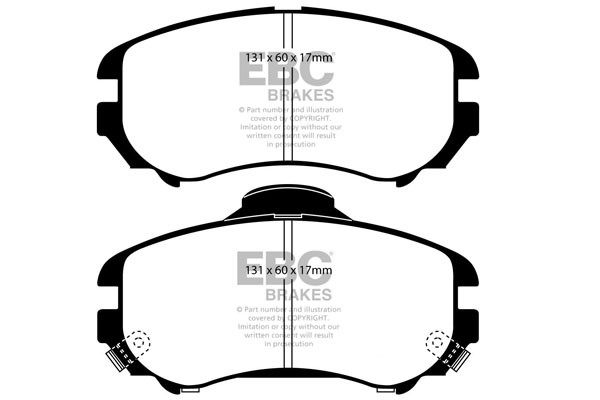 Stabdžių kaladėlės EBC "Ultimax" DP1643