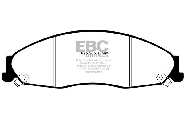 Stabdžių kaladėlės EBC "Ultimax" DP1645