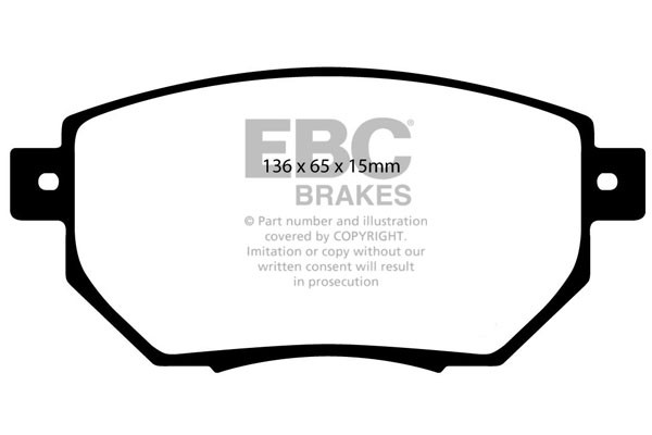Stabdžių kaladėlės EBC "Ultimax" DP1659