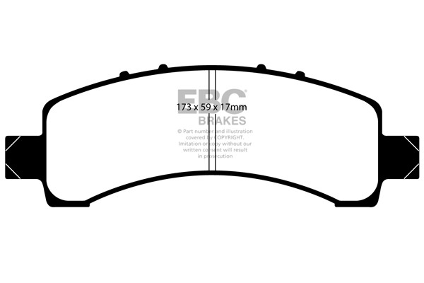 Stabdžių kaladėlės EBC "Ultimax" DP1667