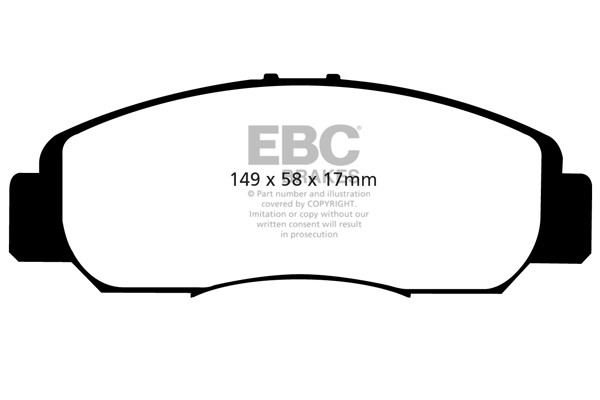 Stabdžių kaladėlės EBC "Ultimax" DP1669