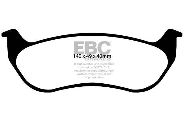 Stabdžių kaladėlės EBC "Ultimax" DP1673
