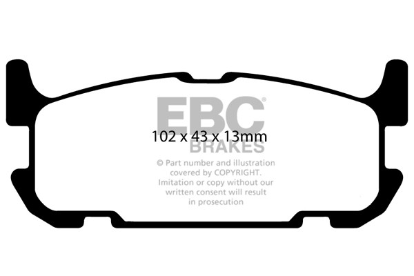 Stabdžių kaladėlės EBC "Ultimax" DP1685