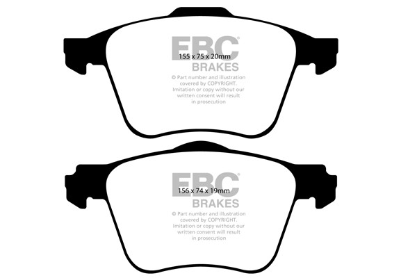 Stabdžių kaladėlės EBC "Ultimax" DP1690
