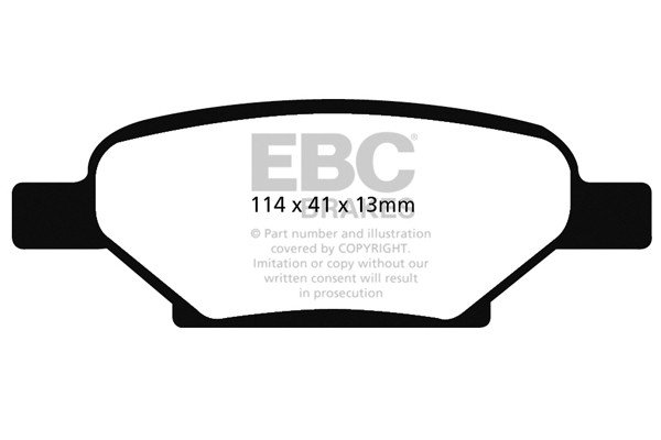 Stabdžių kaladėlės EBC "Ultimax" DP1704