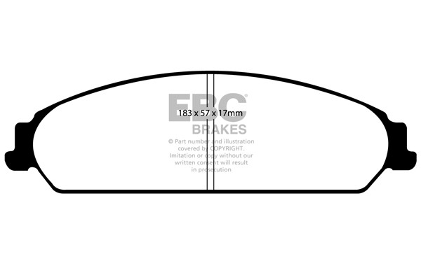 Stabdžių kaladėlės EBC "Ultimax" DP1724