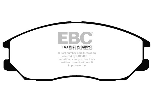 Stabdžių kaladėlės EBC "Ultimax" DP1725