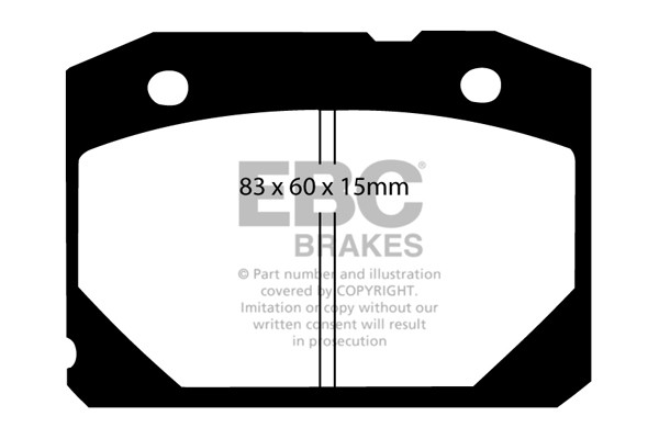 Stabdžių kaladėlės EBC "Ultimax" DP172