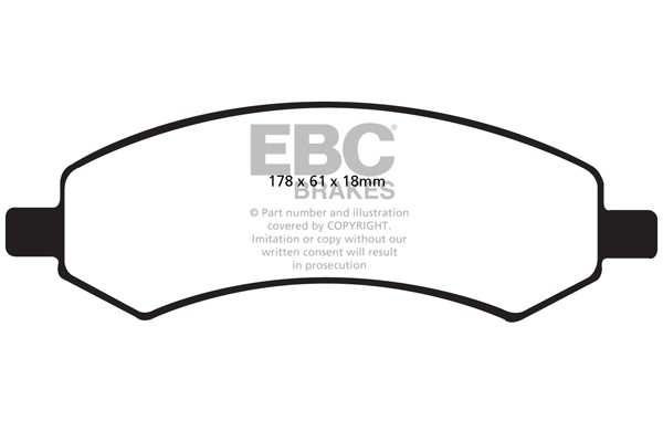 Stabdžių kaladėlės EBC "Ultimax" DP1738