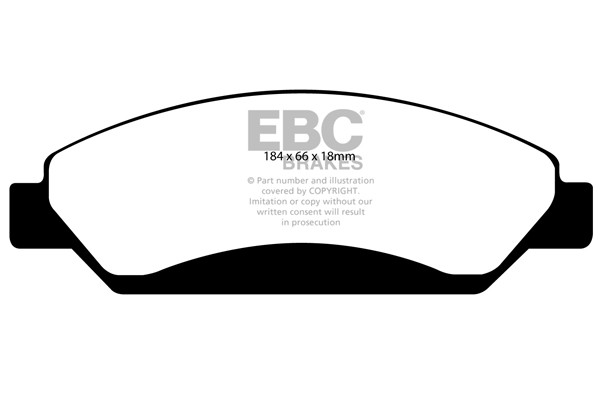 Stabdžių kaladėlės EBC "Ultimax" DP1742