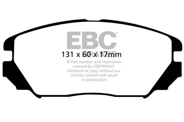 Stabdžių kaladėlės EBC "Ultimax" DP1757