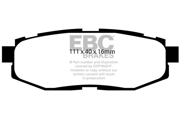 Stabdžių kaladėlės EBC "Ultimax" DP1758