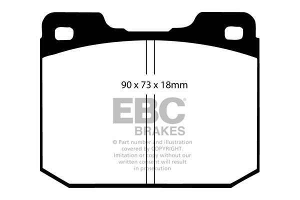 Stabdžių kaladėlės EBC "Ultimax" DP175/2