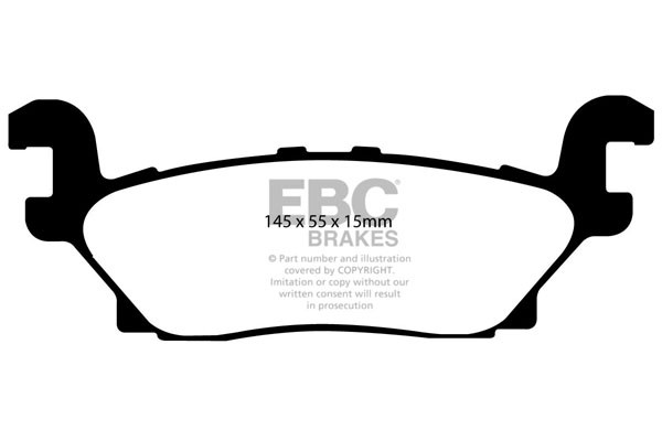 Stabdžių kaladėlės EBC "Ultimax" DP1760
