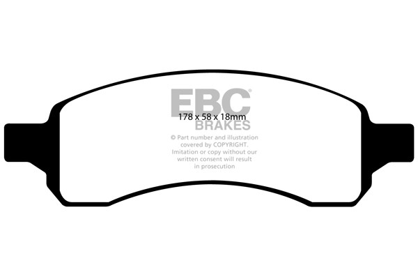 Stabdžių kaladėlės EBC "Ultimax" DP1761