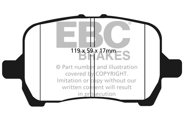 Stabdžių kaladėlės EBC "Ultimax" DP1763