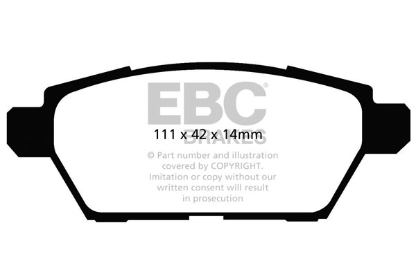 Stabdžių kaladėlės EBC "Ultimax" DP1766