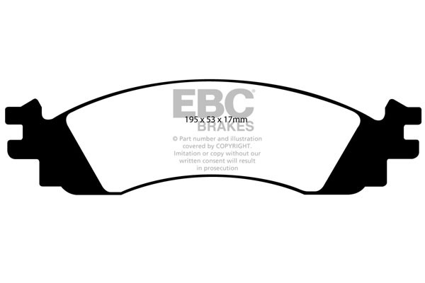 Stabdžių kaladėlės EBC "Ultimax" DP1767