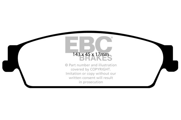Stabdžių kaladėlės EBC "Ultimax" DP1780