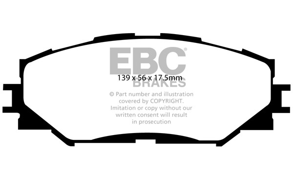 Stabdžių kaladėlės EBC "Ultimax" DP1791