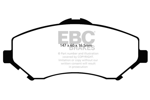 Stabdžių kaladėlės EBC "Ultimax" DP1798