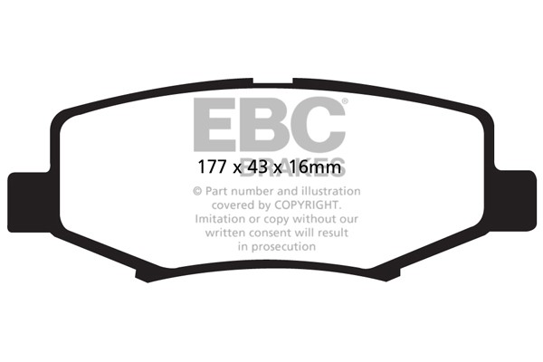 Stabdžių kaladėlės EBC "Ultimax" DP1799