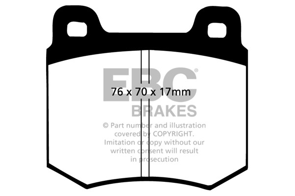 Stabdžių kaladėlės EBC "Ultimax" DP179