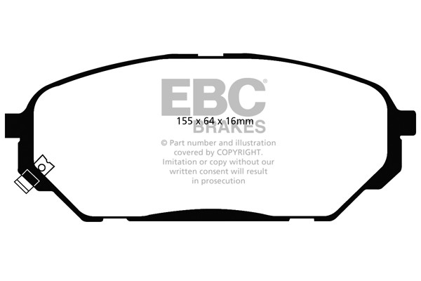 Stabdžių kaladėlės EBC "Ultimax" DP1813