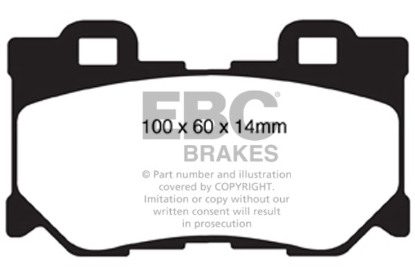 Stabdžių kaladėlės EBC "Ultimax" DP1824