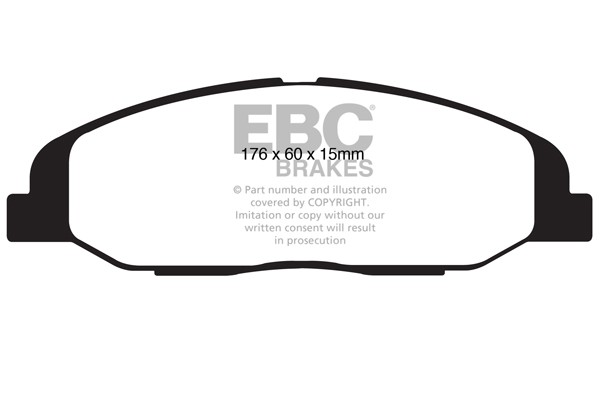 Stabdžių kaladėlės EBC "Ultimax" DP1827