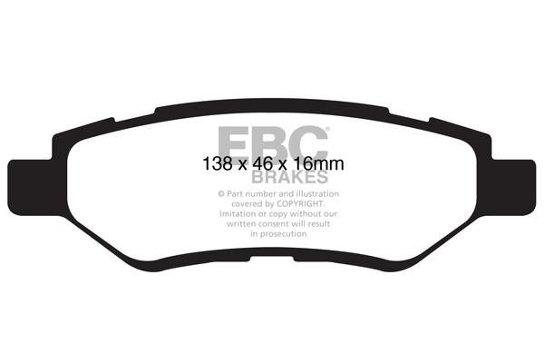 Stabdžių kaladėlės EBC "Ultimax" DP1829